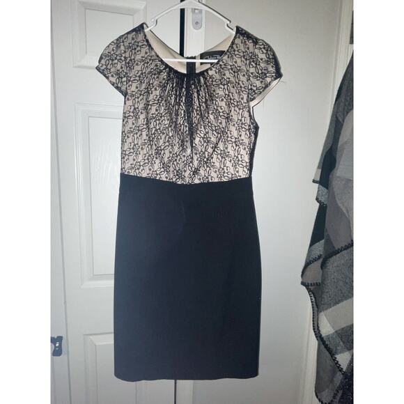 Chelsea Rose Black and Beige Dress Size 4 - Picture 6 of 6